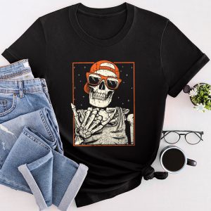 Halloween Shirt Ideas Rocker Skeleton Hand Rock On Costume Funny Halloween Gifts T-Shirt
