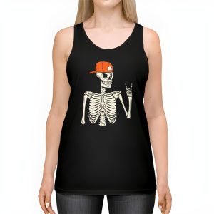 Rocker Skeleton Hand Rock On Costume Funny Halloween Gifts Tank Top 2 1