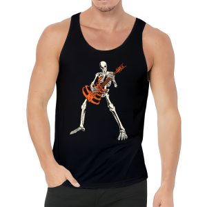 Rocker Skeleton Hand Rock On Costume Funny Halloween Gifts Tank Top 3 2