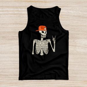 Halloween Shirt Ideas Rocker Skeleton Hand Rock On Costume Funny Halloween Gifts Tank Top