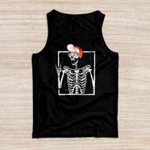 Rocker Skeleton Hand Rock On Costume Funny Halloween Gifts Tank Top