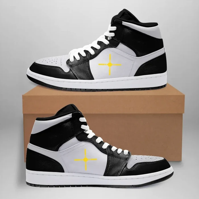Rotuma Polynesia High Sneakers Air Jordan 1 - Black/White JD1 Shoes