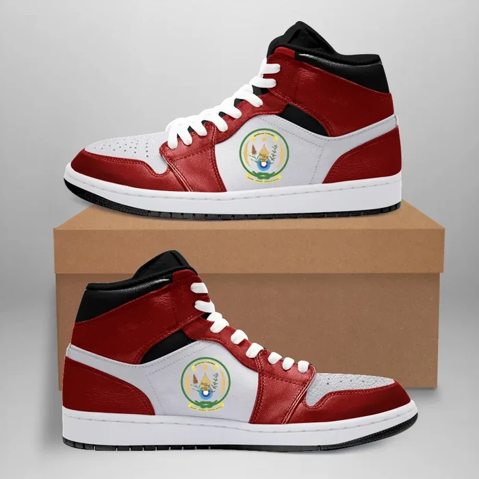 Rwanda High Sneakers Air Jordan 1 - Chicago Style JD1 Shoes