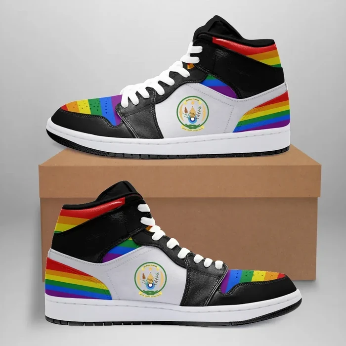 Rwanda-High-Sneakers-Air-Jordan-1-LGBT-JD1-Shoes Rwanda High Sneakers Air Jordan 1 - LGBT JD1 Shoes