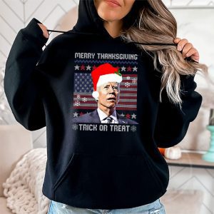 Santa Biden Merry Thanksgiving Trick Or Treat Christmas meme Hoodie 2 1