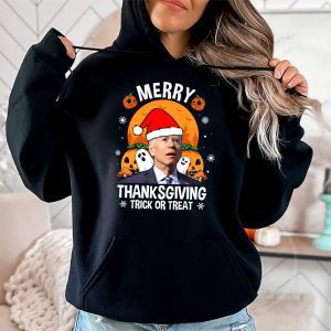 Santa Biden Merry Thanksgiving Trick Or Treat Christmas meme Hoodie 2 2