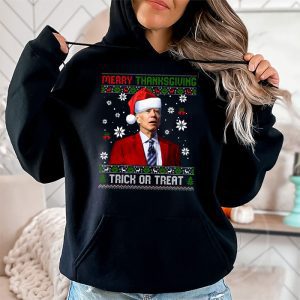 Santa Biden Merry Thanksgiving Trick Or Treat Christmas meme Hoodie 2 4