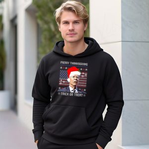 Santa Biden Merry Thanksgiving Trick Or Treat Christmas meme Hoodie 3 1