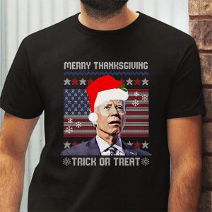 Santa Biden Merry Thanksgiving Trick Or Treat Christmas meme T Shirt 3 1