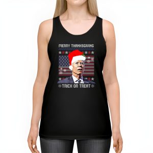 Santa Biden Merry Thanksgiving Trick Or Treat Christmas meme Tank Top 2 1