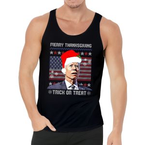 Santa Biden Merry Thanksgiving Trick Or Treat Christmas meme Tank Top 3 1