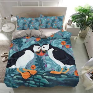 Scotland Puffin With Love Bedding Set Bedroom Decor