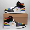 Serbia High Sneakers Air Jordan 1 - LGBT JD1 Shoes