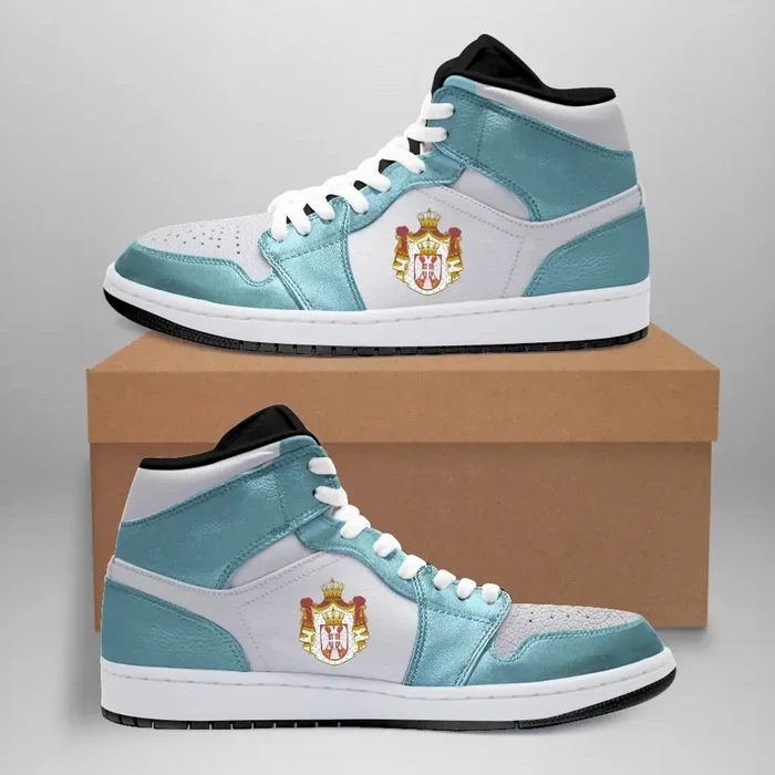 Serbia High Sneakers Air Jordan 1 - Turbo Green JD1 Shoes