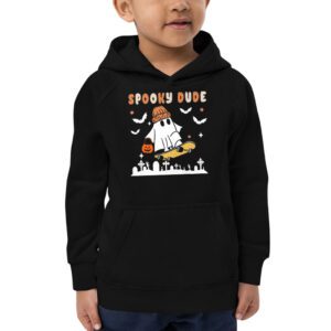 Skateboard Boo Spooky Jack O Lantern Halloween Costumes Boys Hoodie 2 4