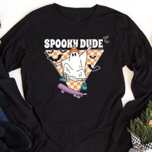 Skateboard Boo Spooky Jack O Lantern Halloween Costumes Boys Longsleeve Tee 1 3