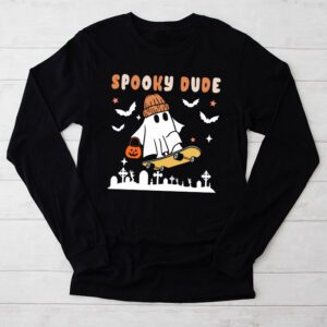 Skateboard Boo Spooky Jack O Lantern Halloween Costumes Boys Longsleeve Tee 2 4