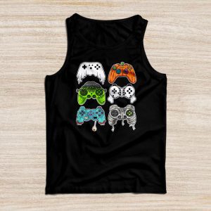 Skeleton Zombie Gaming Controllers Halloween For Gamer Boys Tank Top