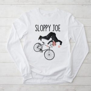 Funny Biden Shirts Running The Country Is Like Riding A Bike Longsleeve Tee