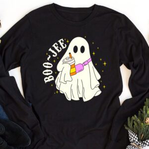 Spooky Season Cute Ghost Halloween Costume Boujee Boo Jee Longsleeve Tee 1