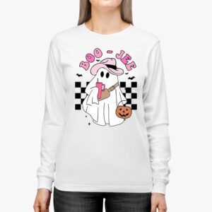 Spooky Season Cute Ghost Halloween Costume Boujee Boo Jee Longsleeve Tee 2 3