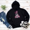 Sugar Skull Pink Ribbon Calavera Breast Cancer Awareness Hoodie