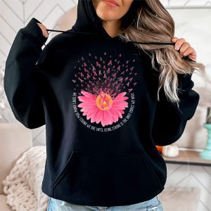 Sunflower Breast Cancer Awareness Pink Ribbon In October Hoodie 2 1