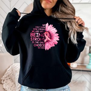 Sunflower Breast Cancer Awareness Pink Ribbon In October Hoodie 2 2