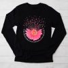 Sunflower Breast Cancer Awareness Pink Ribbon In October Longsleeve Tee