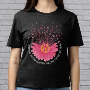 Sunflower Breast Cancer Awareness Pink Ribbon In October T Shirt 3 1