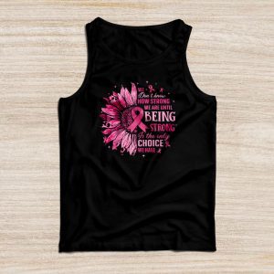 Sunflower Breast Cancer Awareness Pink Ribbon In October Tank Top