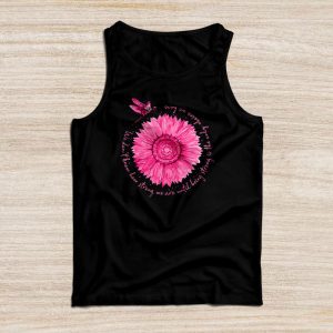 Sunflower Breast Cancer Awareness Pink Ribbon In October Tank Top