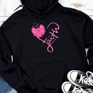 Breast Cancer Awareness Sunflower Pink Ribbon Faith Special Hoodie