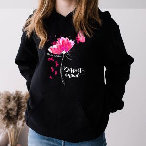 Support Squad Breast Cancer Awareness Pink Ribbon Butterfly Hoodie 3 2