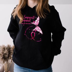 Support Squad Breast Cancer Awareness Pink Ribbon Butterfly Hoodie 3 3