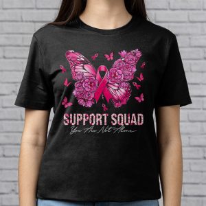 Support Squad Breast Cancer Awareness Pink Ribbon Butterfly T Shirt 3 1