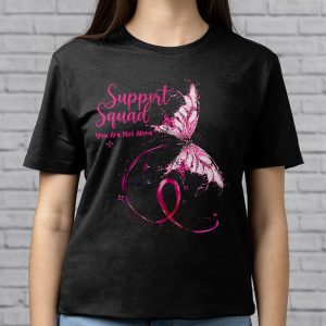 Support Squad Breast Cancer Awareness Pink Ribbon Butterfly T Shirt 3 3