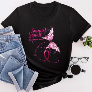 Breast Cancer Support Squad Pink Ribbon Butterfly Special T-Shirt