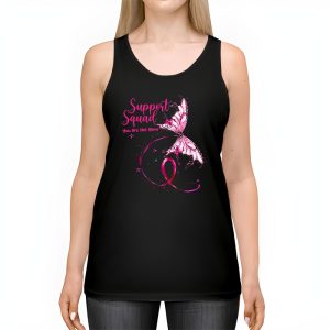 Support Squad Breast Cancer Awareness Pink Ribbon Butterfly Tank Top 2 3