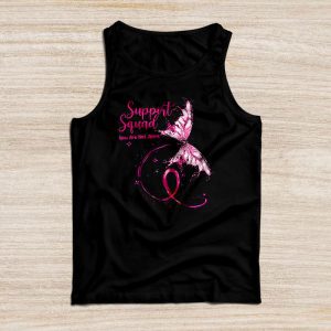 Breast Cancer Support Squad Pink Ribbon Butterfly Special Tank Top