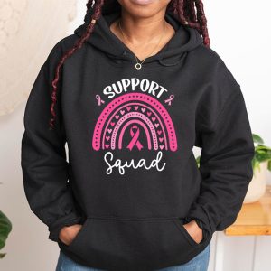 Support Squad Breast Cancer Awareness Survivor Pink Rainbow Hoodie 1 4