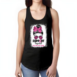 Support Squad Messy Bun Warrior Breast Cancer Awareness Tank Top 1 2