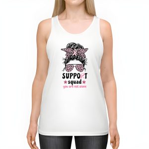 Support Squad Messy Bun Warrior Breast Cancer Awareness Tank Top 2 1