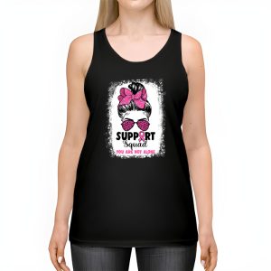 Support Squad Messy Bun Warrior Breast Cancer Awareness Tank Top 2 2