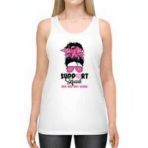 Support Squad Messy Bun Warrior Breast Cancer Awareness Tank Top 2 4