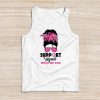 Support Squad Messy Bun Warrior Breast Cancer Awareness Tank Top
