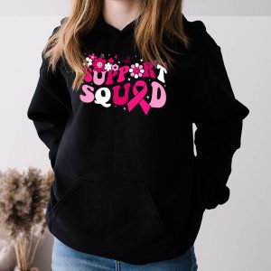 Support Squad Team Breast Cancer Awareness Retro Groovy Hoodie 3 2