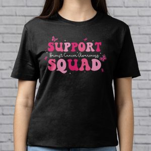 Support Squad Team Breast Cancer Awareness Retro Groovy T Shirt 3 1