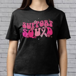 Support Squad Team Breast Cancer Awareness Retro Groovy T Shirt 3 3