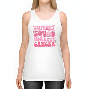 Support Squad Team Breast Cancer Awareness Retro Groovy Tank Top 2